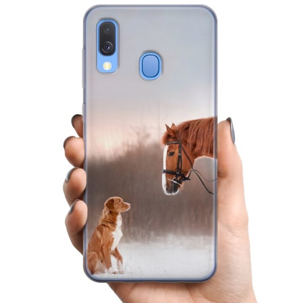 Samsung Galaxy A40 TPU Mobilcover Hest & Hund