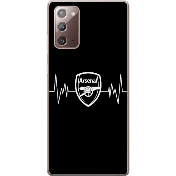 Samsung Galaxy Note20 Gennemsigtig cover Arsenal