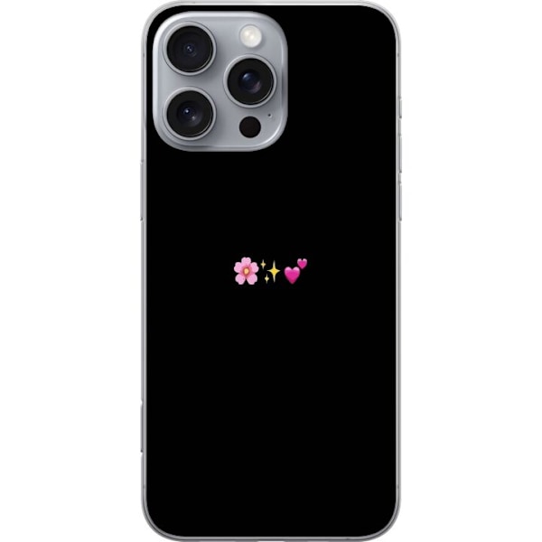 Apple iPhone 16 Pro Max Läpinäkyvä kuori Minimaalinen Emoji