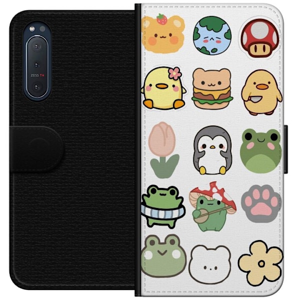 Sony Xperia 5 II Tegnebogsetui Kawaii Friends