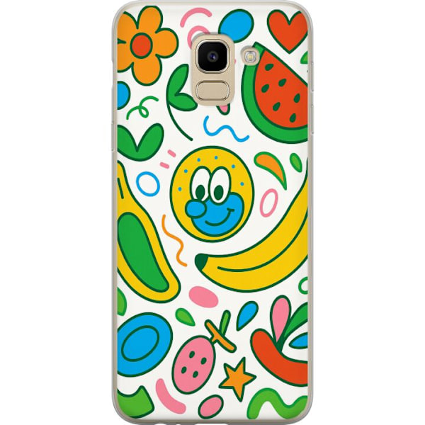 Samsung Galaxy J6 Genomskinligt Skal Butterfly Veil
