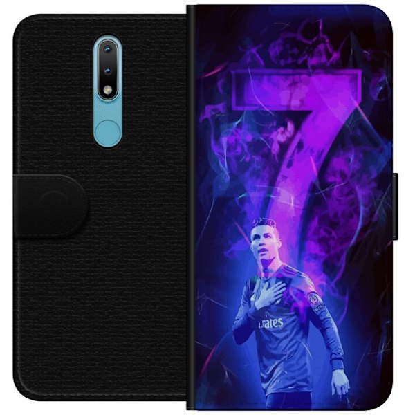 Nokia 2.4 Plånboksfodral Ronaldo 7 – Fotbollslegend i Actio