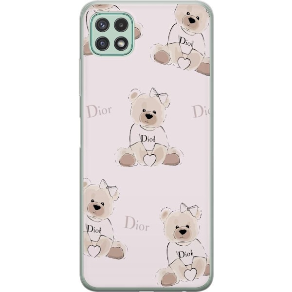 Samsung Galaxy A22 5G Läpinäkyvä kuori Teddy Dior Vibes - y