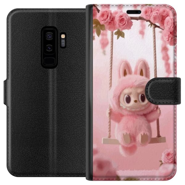 Kompatibel Tegnebogsetui til Samsung Galaxy S9+ Monsterfigur sød kanin med lyserøde kinder