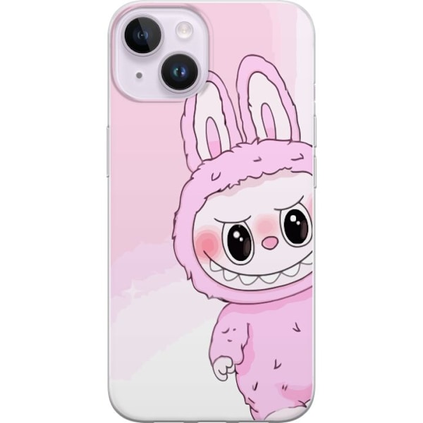 Apple iPhone 14 Genomskinligt Skal Labubu Bunny Series