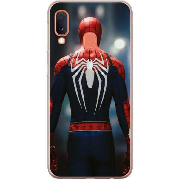 Samsung Galaxy A20e Gennemsigtig cover Spidermand