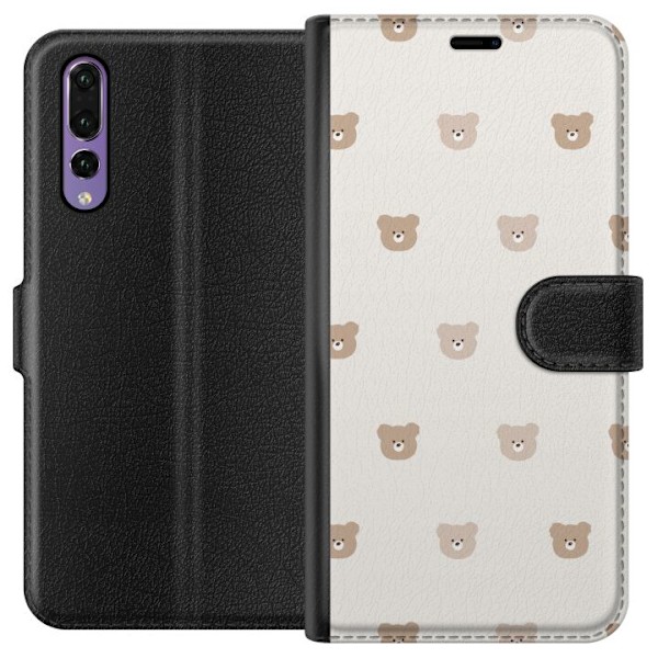 Huawei P20 Pro Lompakkokotelo Teddy-tausta - söpöt teddykarh