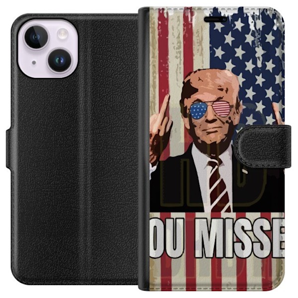 Apple iPhone 15 Tegnebogsetui Trump