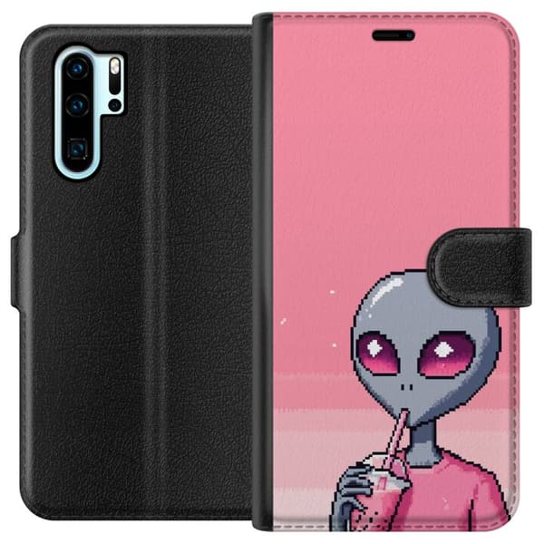 Kompatibelt Lommeboketui til Huawei P30 Pro Alien Smoothie