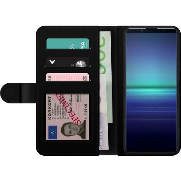 Kompatibel Tegnebogsetui til Sony Xperia 5 II BTS lilla