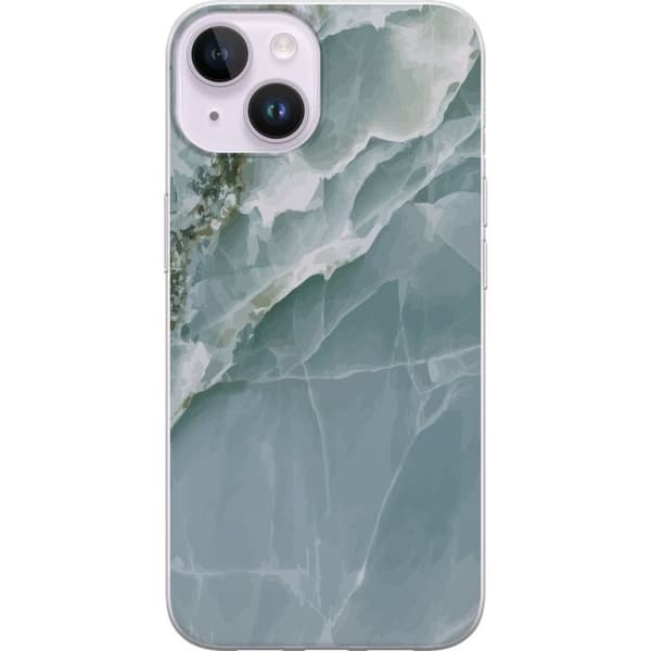 Kompatibelt Mobilskal till Apple iPhone 14 Marmor Isfjäll