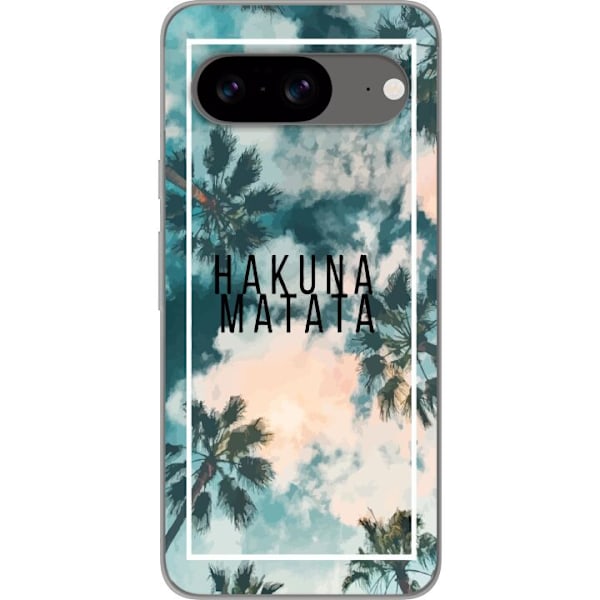 Google Pixel 8 Genomskinligt Skal Hakuna Matata