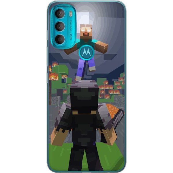 Motorola Moto G71 5G Gjennomsiktig deksel Minecraft