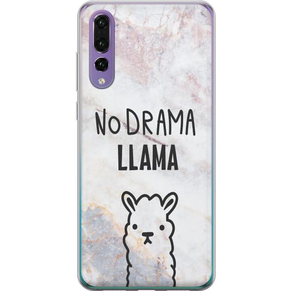 Kompatibelt Mobildeksel til Huawei P20 Pro Llama Marble