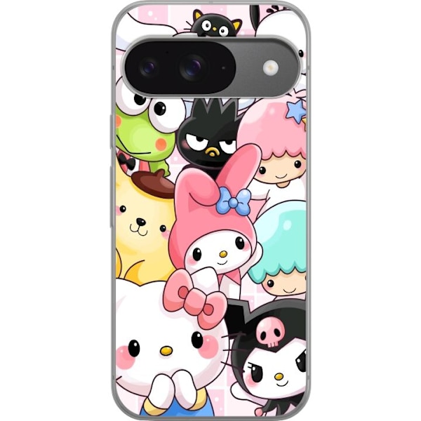 Google Pixel 9 Gennemsigtig cover Kawaii Sanrio Crew