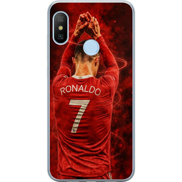 Xiaomi Mi A2 Lite Läpinäkyvä kuori Ronaldo