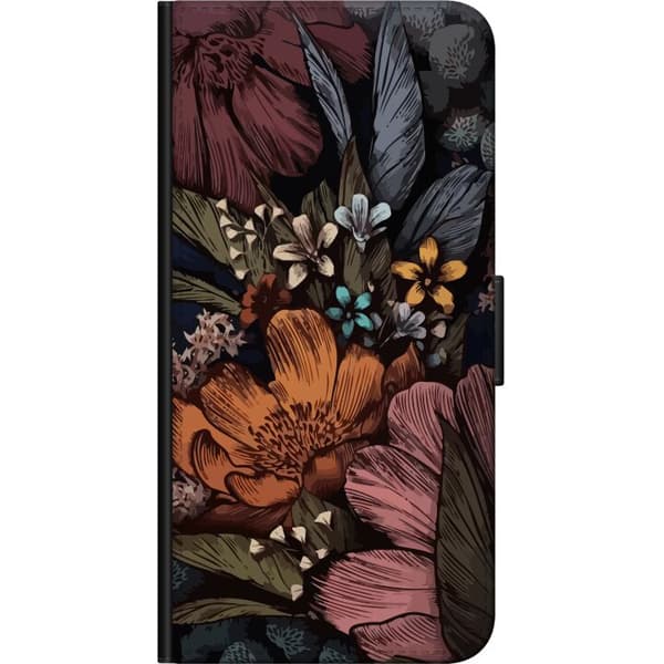 Kompatibel Tegnebogsetui til Samsung Galaxy A20s Vintage Blomster