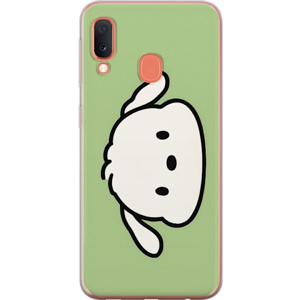 Samsung Galaxy A20e Gennemsigtig cover Snoopy Flip