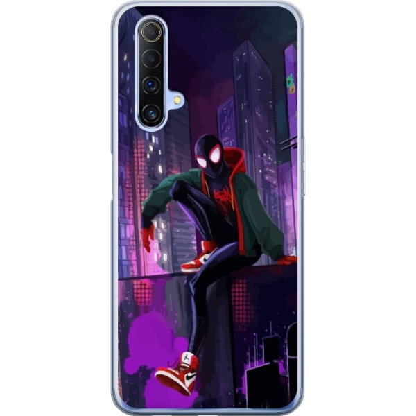 Realme X50 5G Läpinäkyvä kuori Fortnite - Spider-Man