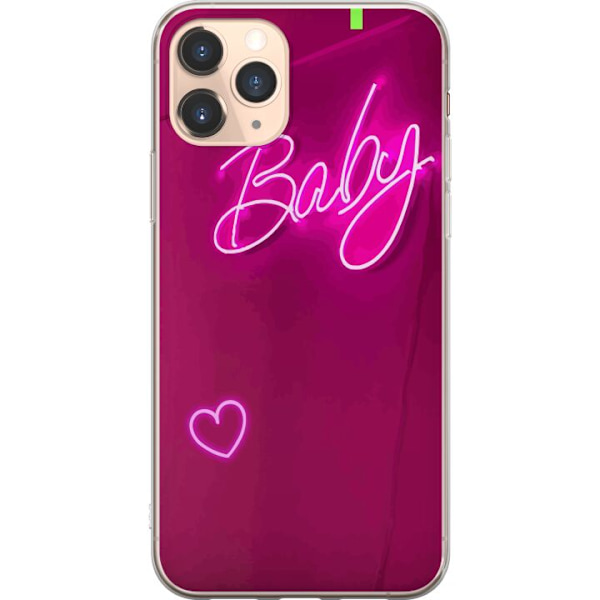 Apple iPhone 11 Pro Genomskinligt Skal Baby Heart