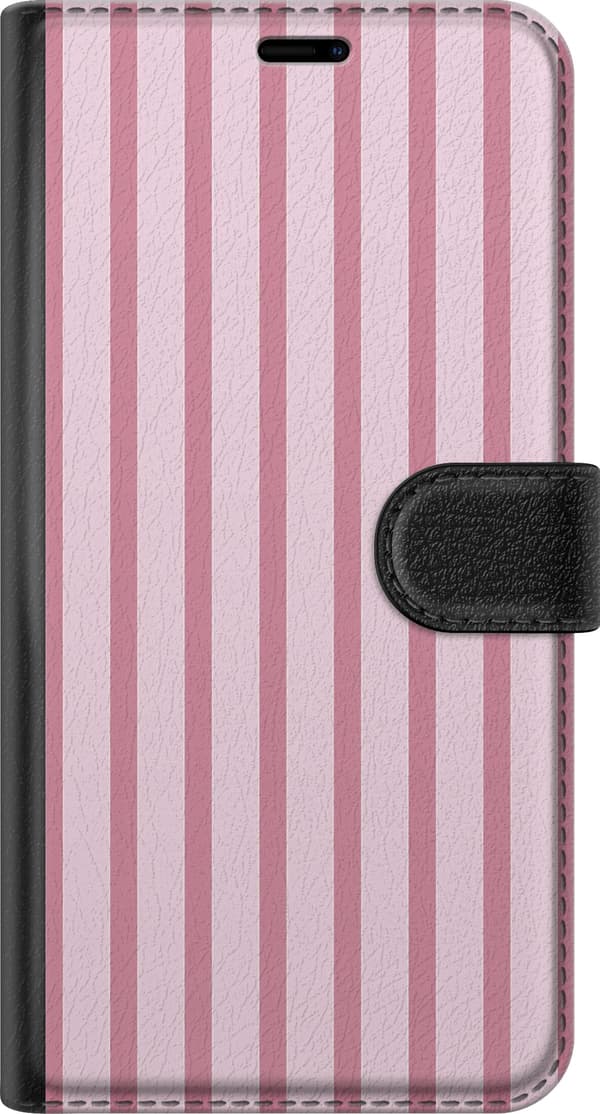 Kompatibel Tegnebogsetui til Samsung Galaxy S24 Lyserøde striber pink