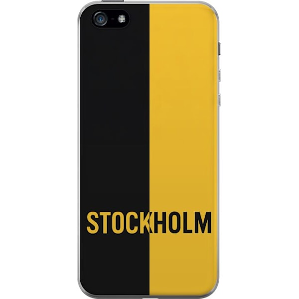 Apple iPhone 5 Läpinäkyvä kuori Stockholm – jalkapallo