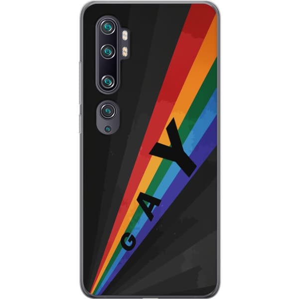 Kompatibelt Mobilskal till Xiaomi Mi Note 10 Gay regnbåge svart