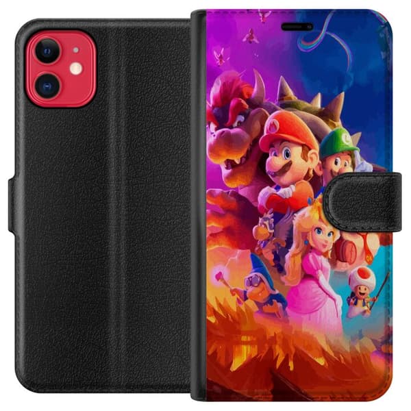 Kompatibel Tegnebogsetui til Apple iPhone 11 Super Mario Bros