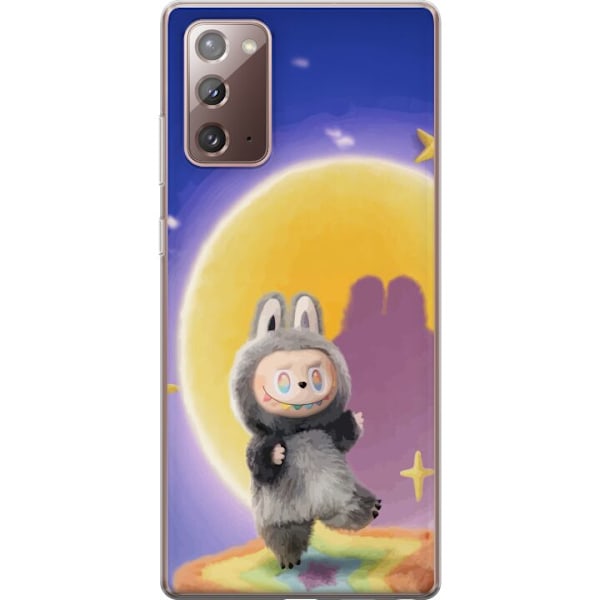 Samsung Galaxy Note20 Genomskinligt Skal Labubu Neon Pop – N