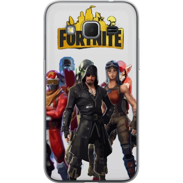 Samsung Galaxy Core Prime Läpinäkyvä kuori Fortnite