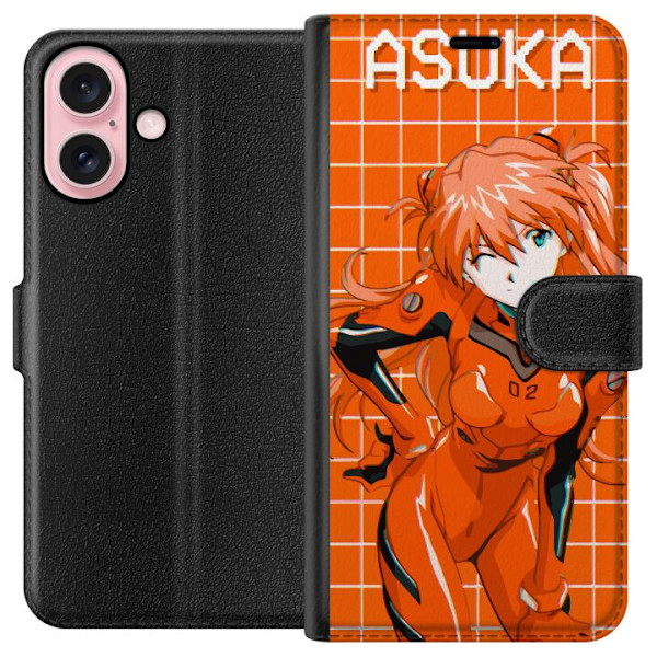 Apple iPhone 16 Tegnebogsetui Asuka Evangelion