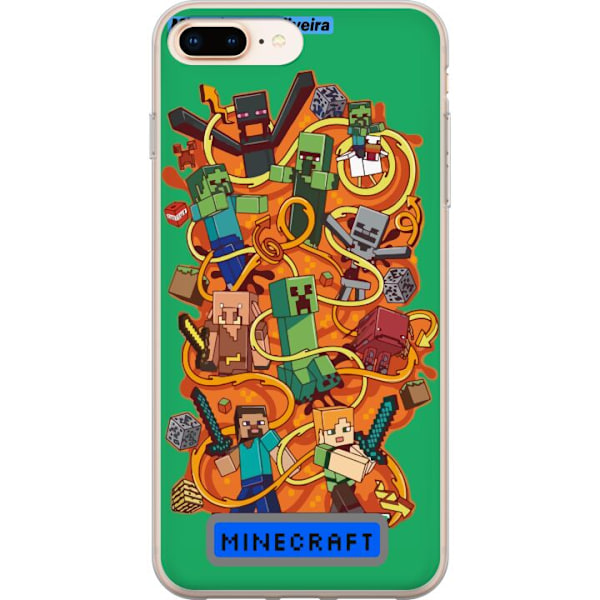 Apple iPhone 8 Plus Läpinäkyvä kuori Minecraft