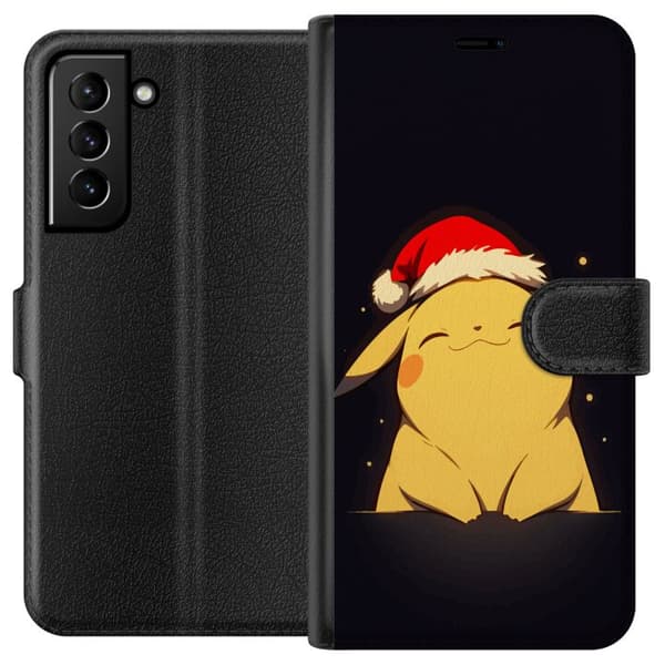Kompatibelt Plånboksfodral till Samsung Galaxy S21+ 5G Pikachu