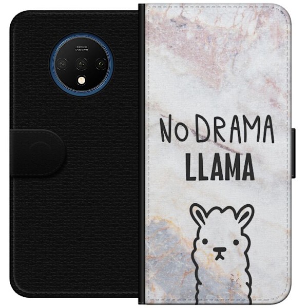 OnePlus 7T Plånboksfodral Llama Marble