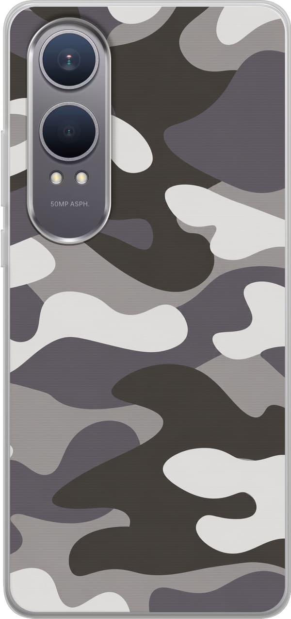 Kompatibel Mobilcover til OnePlus Nord CE4 Lite Grå camouflage grå