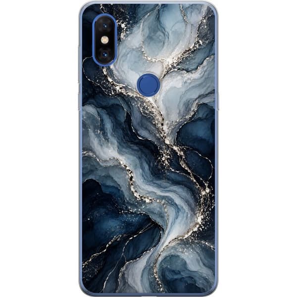 Kompatibelt Mobildeksel til Xiaomi Mi Mix 3 Blå agat blå