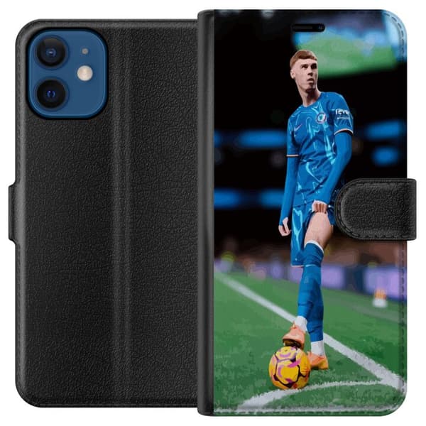 Kompatibel Tegnebogsetui til Apple iPhone 12 mini Fodbold