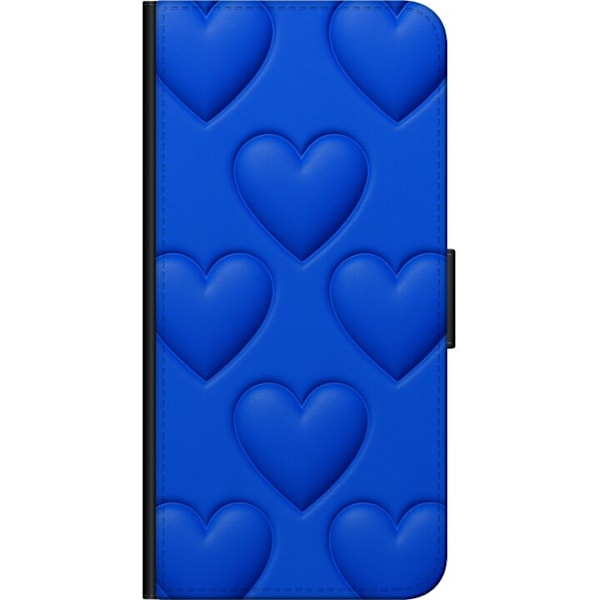 Huawei P smart Lompakkokotelo Siniset Sydämet