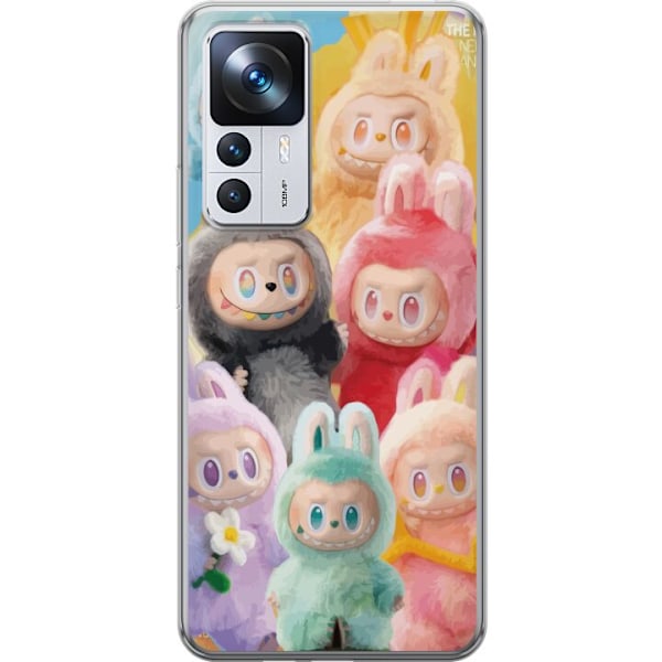 Xiaomi 12T Genomskinligt Skal Labubu Sketch Style – Handritat monster i tusch