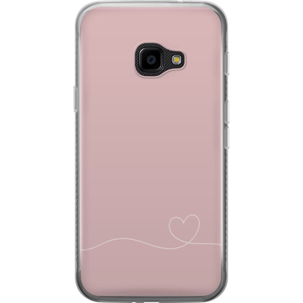 Samsung Galaxy Xcover 4 Genomskinligt Skal Rosa Hjärna Design