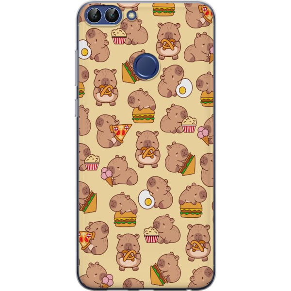 Huawei P smart Genomskinligt Skal Kawaii capybara mobilskal me