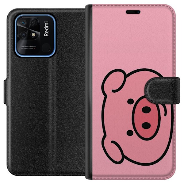 Xiaomi Redmi 10C Tegnebogsetui Kawaii Piggy