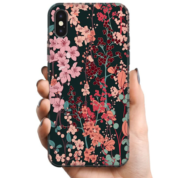 Apple iPhone X TPU Mobilskal Blommor