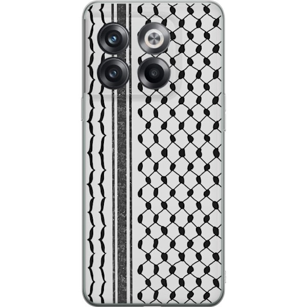 OnePlus 10T Gennemsigtig cover Palæstinensisk mønster - inspireret af traditionel stil keffiyeh-stof