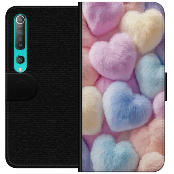 Xiaomi Mi 10 5G Tegnebogsetui Hjerter Kærlighed Grafisk Design Romantisk Motiv Populær Symbol Grafisk Mønster Dekoration
