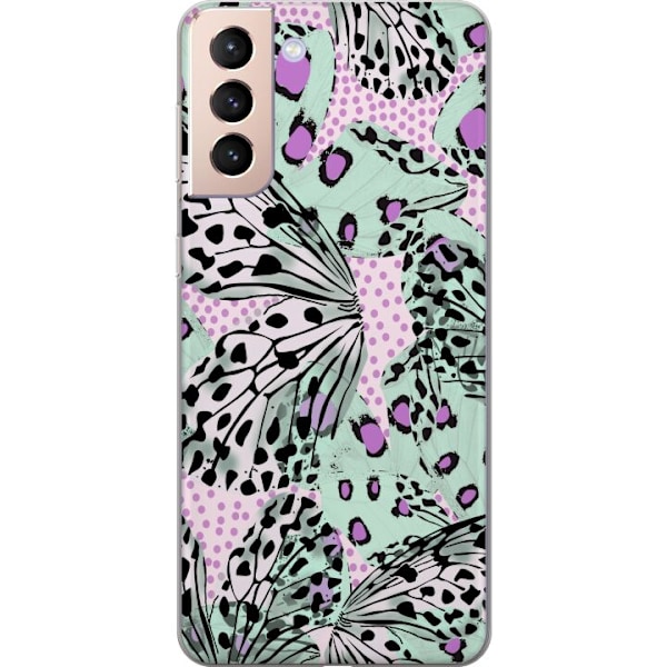 Samsung Galaxy S21 Genomskinligt Skal Leopard