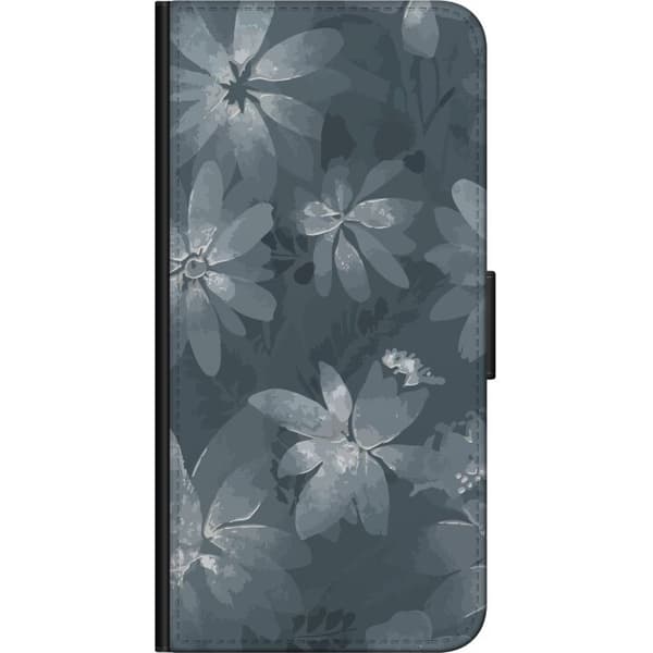 Yhteensopiva Lompakkokotelo OnePlus 9 Pro Kukat Harmaa / Sininen