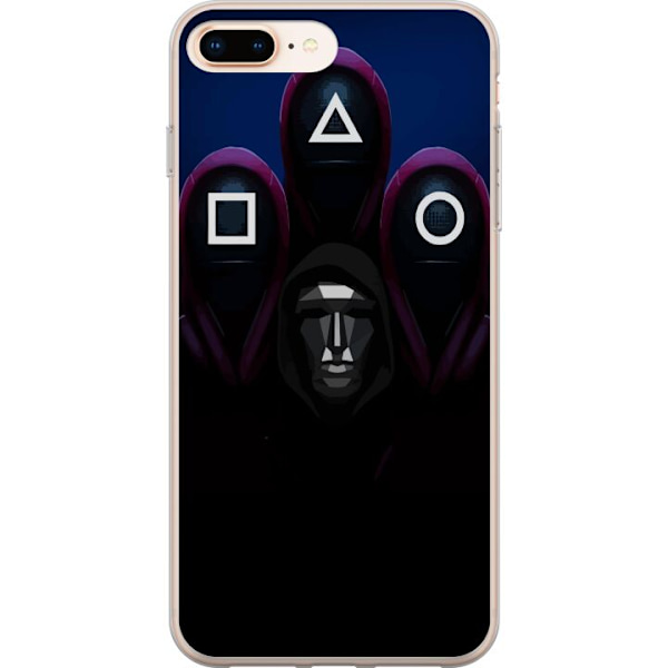 Apple iPhone 8 Plus Genomskinligt Skal Squid Game Säsong 3 Nya Ikoner Populär Serie TV Motiv Asiatisk Drama Trend Ikoniskt Grafisk Design