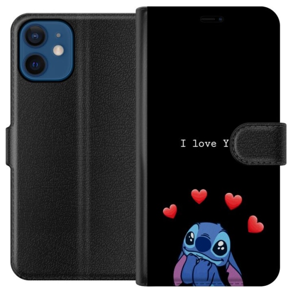 Apple iPhone 12 mini Lommeboketui Stitch Kjærlighet