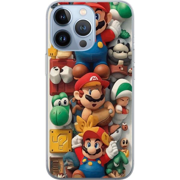 Kompatibelt Mobilskal till Apple iPhone 13 Pro Super Mario Iconic Character Collage